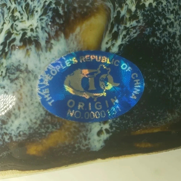 VTG,Majolica Marsh  Egret Birds set of 2 Stork/Heron Vase. - Picture 9 of 13